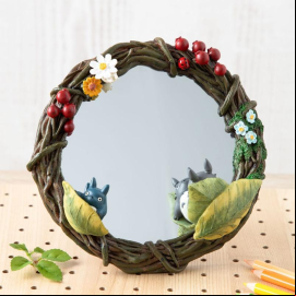 MON VOISIN TOTORO - Guirlande de fleurs - Miroir 6x19x18cm 