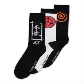 Naruto Shippuden pack 3 paires de chaussettes Sasuke Symbol 39-42 