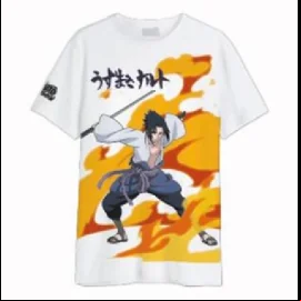 NARUTO SHIPPUDEN - Sasuke Uchiwa - T-Shirt Oversize Homme  