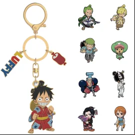 One Piece Mystery Box Keychain Metal Asst 10pcs 