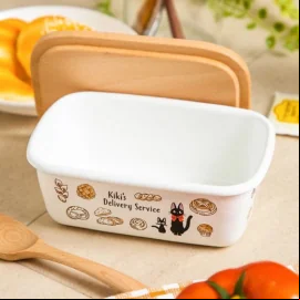 Kiki la petite sorcière beurrier avec couvercle en bois Viennese pastries 500 ml 