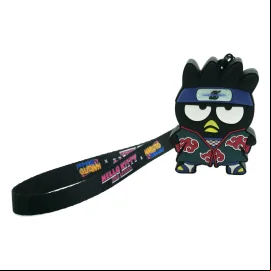 Naruto Shipudden x Hello Kitty porte-clés PVC Badtzt Maru Itachi 