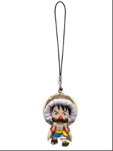 Manga - Manhwa - One Piece - Strap Hommes Poissons - Luffy Ver. Moustache - Bandai