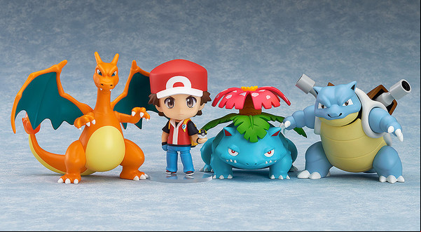 Manga - Manhwa - Red, Florizarre, Dracaufeu & Tortank - Nendoroid Ver. Champion